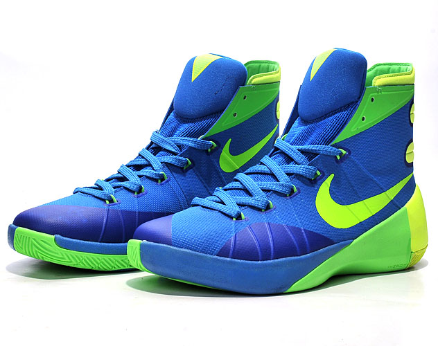 Nike Hyperdunk 2015 Mid Blue Green Clearance